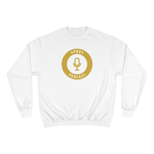 4Pros Podcast Champion Sweatshirt - White