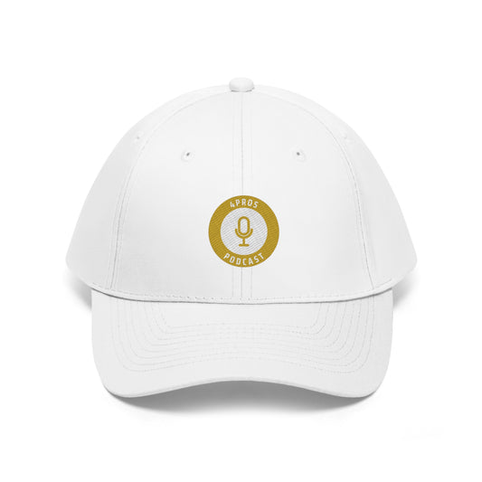 4Pros Podcast Hat - White
